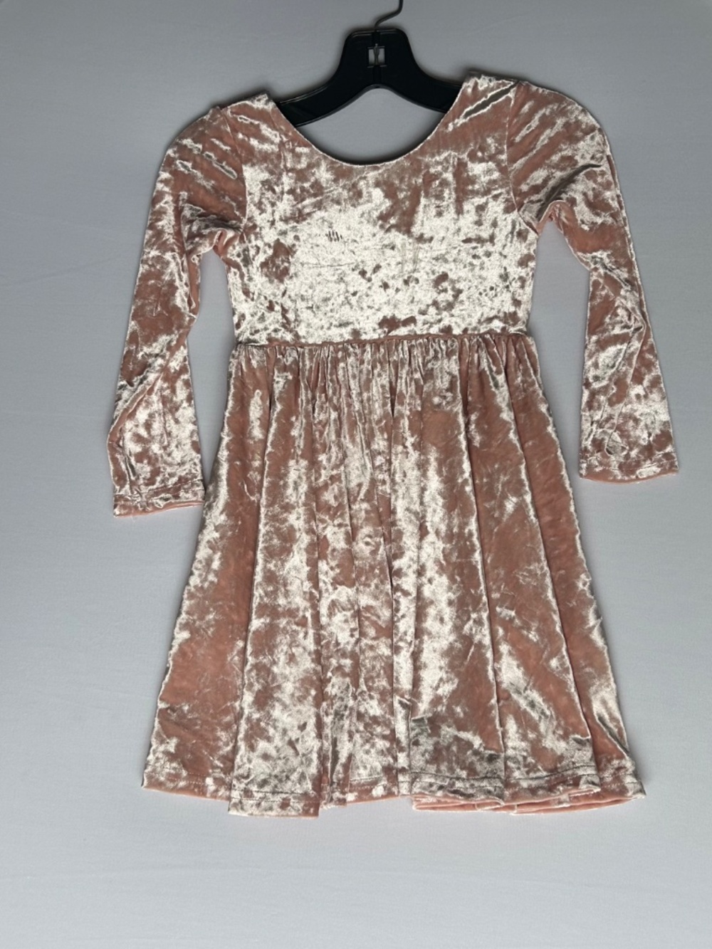 Ollie Jay Pink Crushed Velvet Pippa Twirl Boutique Dress Size 4